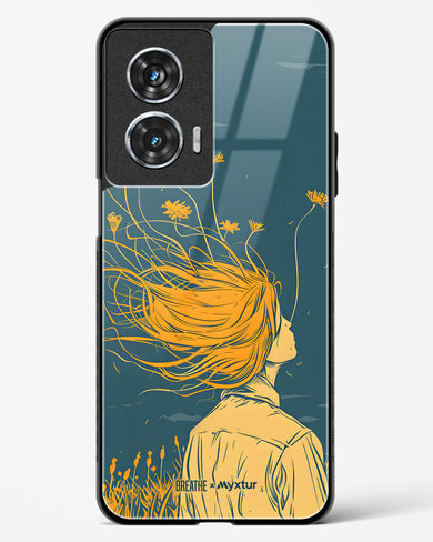Golden Cascade [BREATHE] Glass Case Phone Cover (Motorola)