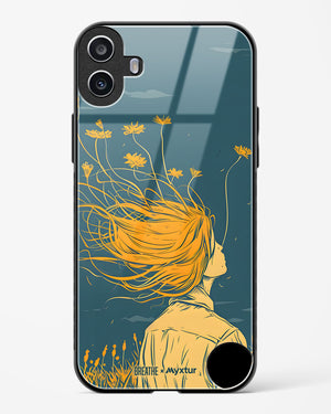 Golden Cascade [BREATHE] Glass Case Phone Cover (Nothing)