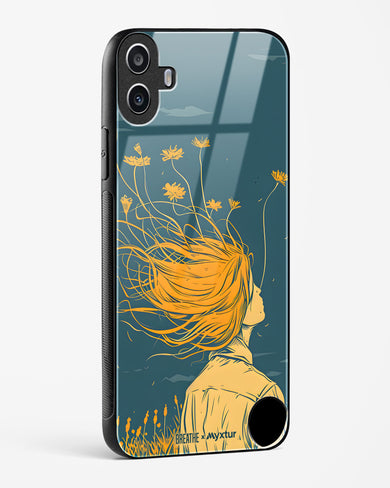 Golden Cascade [BREATHE] Glass Case Phone Cover (Nothing)