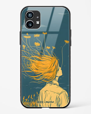 Golden Cascade [BREATHE] Glass Case Phone Cover (Nothing)