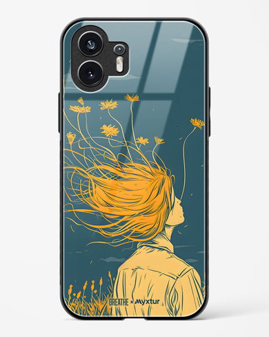 Golden Cascade [BREATHE] Glass Case Phone Cover (Nothing)