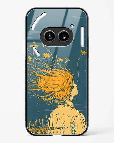 Golden Cascade [BREATHE] Glass Case Phone Cover (Nothing)