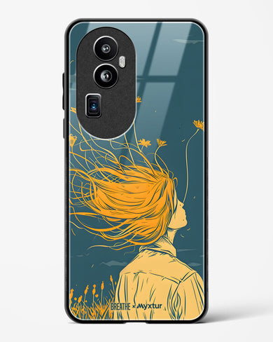 Golden Cascade [BREATHE] Glass Case Phone Cover (Oppo)