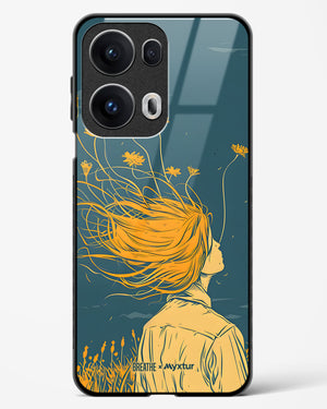 Golden Cascade [BREATHE] Glass Case Phone Cover (Oppo)