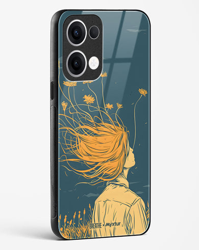 Golden Cascade [BREATHE] Glass Case Phone Cover (Oppo)