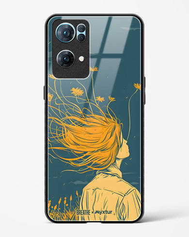 Golden Cascade [BREATHE] Glass Case Phone Cover (Oppo)