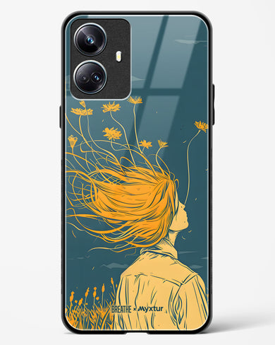 Golden Cascade [BREATHE] Glass Case Phone Cover (Realme)