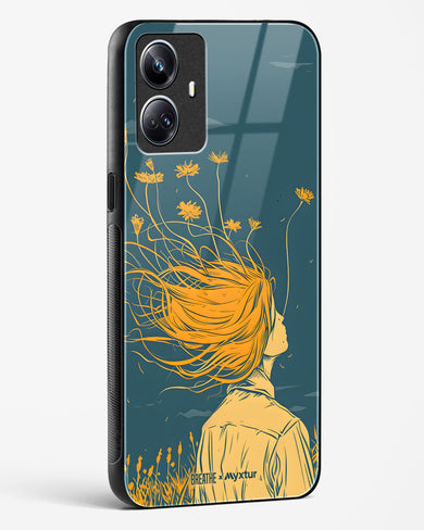 Golden Cascade [BREATHE] Glass Case Phone Cover (Realme)