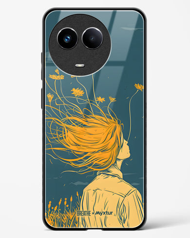 Golden Cascade [BREATHE] Glass Case Phone Cover (Realme)