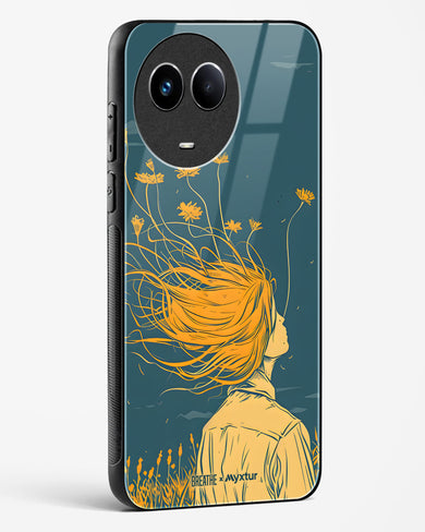 Golden Cascade [BREATHE] Glass Case Phone Cover (Realme)