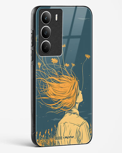 Golden Cascade [BREATHE] Glass Case Phone Cover (Realme)