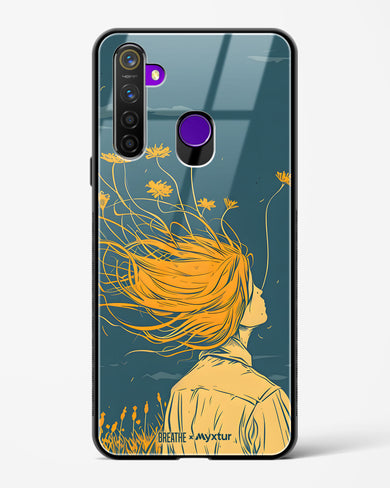 Golden Cascade [BREATHE] Glass Case Phone Cover (Realme)