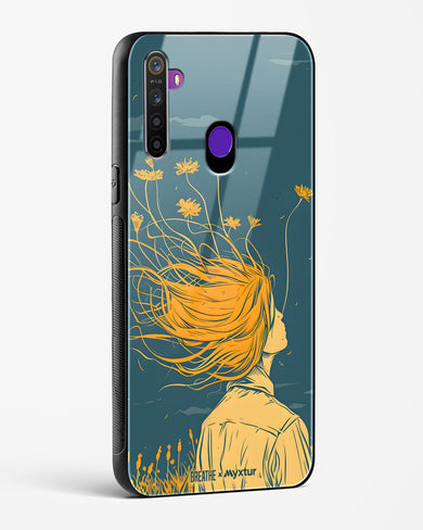 Golden Cascade [BREATHE] Glass Case Phone Cover (Realme)