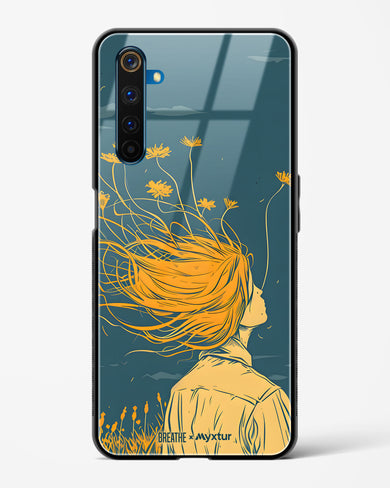 Golden Cascade [BREATHE] Glass Case Phone Cover (Realme)