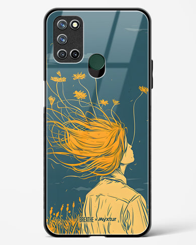 Golden Cascade [BREATHE] Glass Case Phone Cover (Realme)