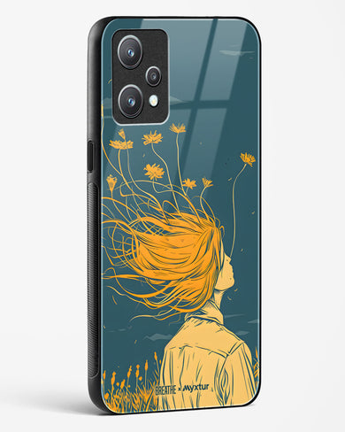 Golden Cascade [BREATHE] Glass Case Phone Cover (Realme)