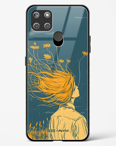 Golden Cascade [BREATHE] Glass Case Phone Cover (Realme)