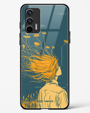 Golden Cascade [BREATHE] Glass Case Phone Cover (Realme)