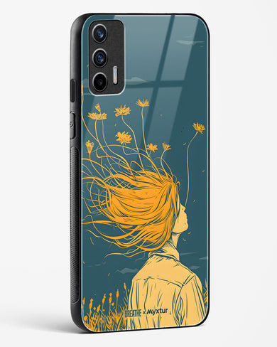 Golden Cascade [BREATHE] Glass Case Phone Cover (Realme)