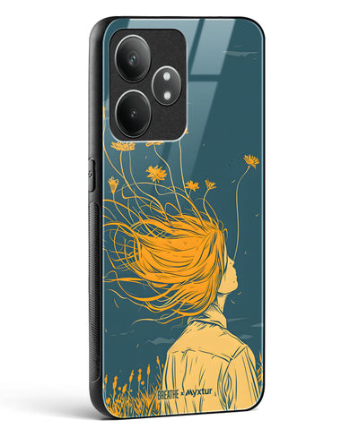 Golden Cascade [BREATHE] Glass Case Phone Cover (Realme)