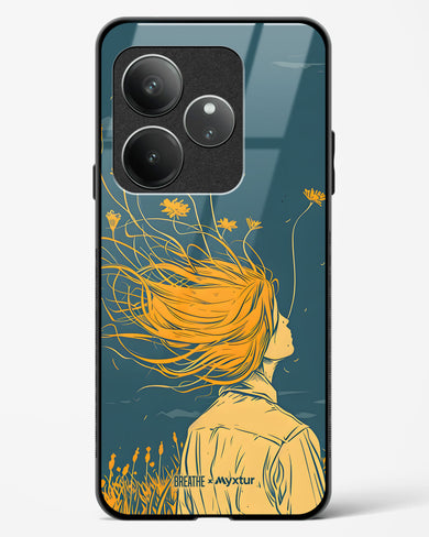 Golden Cascade [BREATHE] Glass Case Phone Cover (Realme)