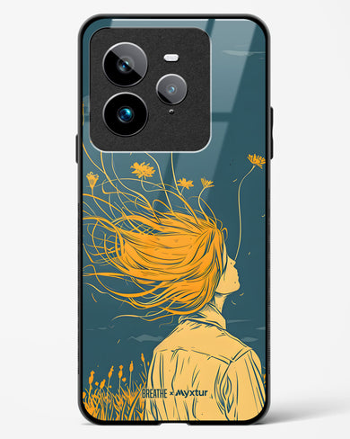 Golden Cascade [BREATHE] Glass Case Phone Cover (Realme)