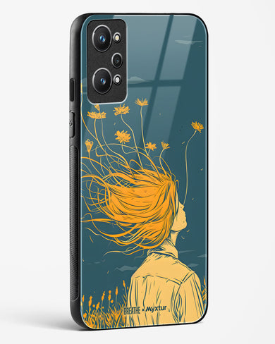 Golden Cascade [BREATHE] Glass Case Phone Cover (Realme)
