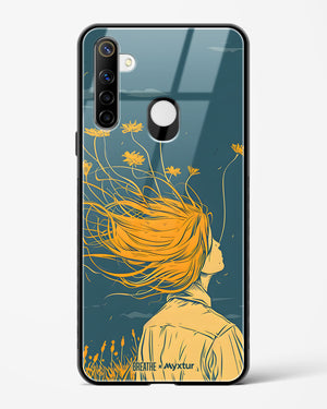 Golden Cascade [BREATHE] Glass Case Phone Cover (Realme)