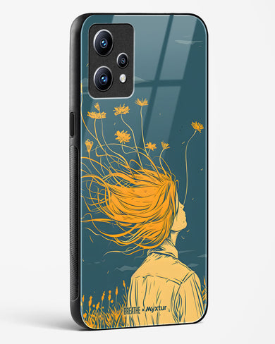 Golden Cascade [BREATHE] Glass Case Phone Cover (Realme)