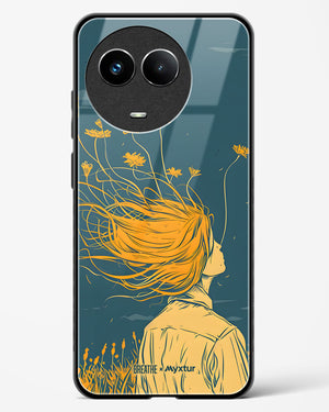 Golden Cascade [BREATHE] Glass Case Phone Cover (Realme)