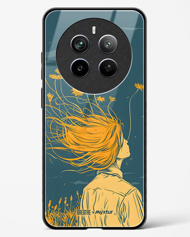 Golden Cascade [BREATHE] Glass Case Phone Cover (Realme)