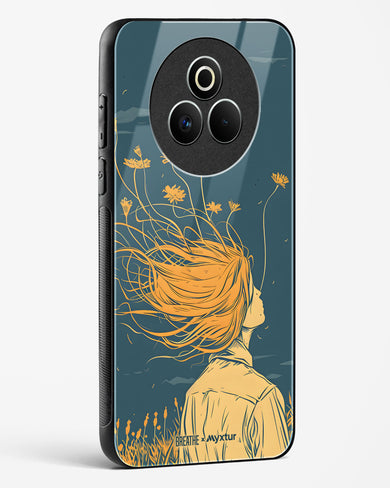 Golden Cascade [BREATHE] Glass Case Phone Cover (Realme)