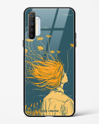 Golden Cascade [BREATHE] Glass Case Phone Cover (Realme)