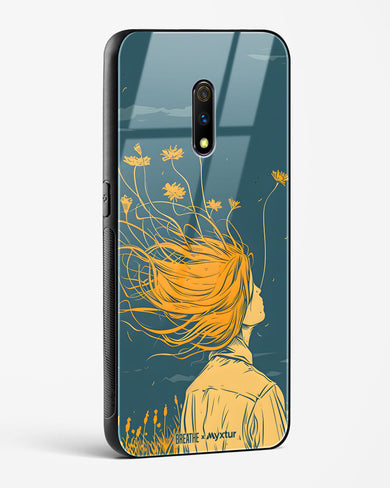 Golden Cascade [BREATHE] Glass Case Phone Cover (Realme)