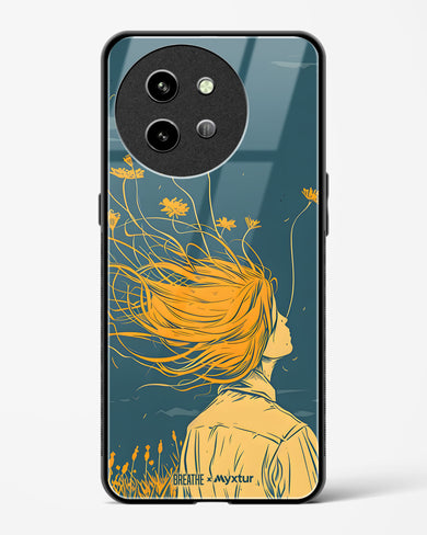 Golden Cascade [BREATHE] Glass Case Phone Cover (Vivo)