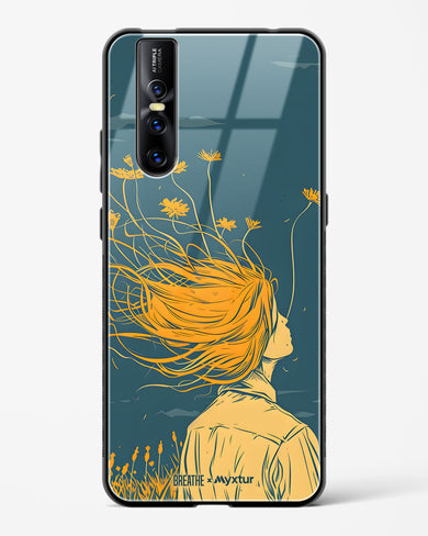 Golden Cascade [BREATHE] Glass Case Phone Cover (Vivo)