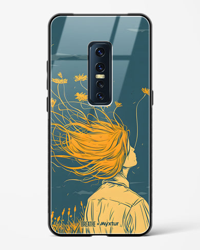 Golden Cascade [BREATHE] Glass Case Phone Cover (Vivo)