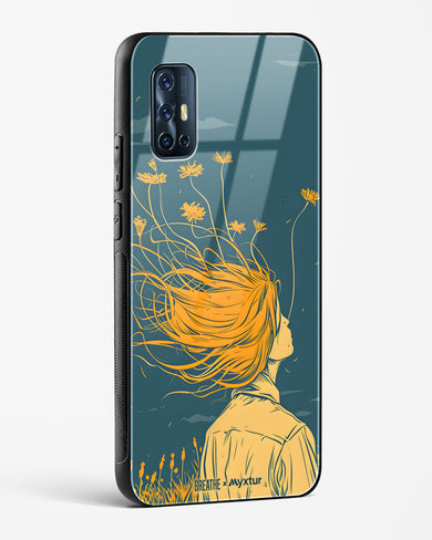 Golden Cascade [BREATHE] Glass Case Phone Cover (Vivo)