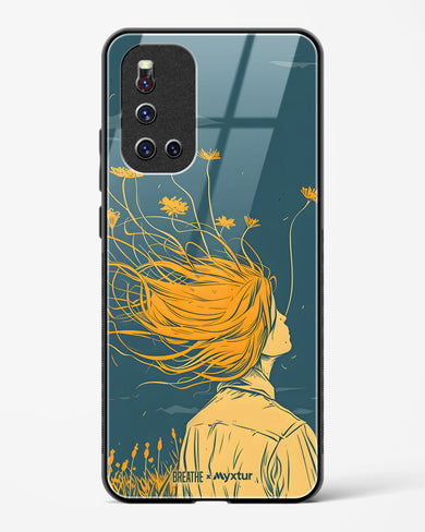 Golden Cascade [BREATHE] Glass Case Phone Cover (Vivo)