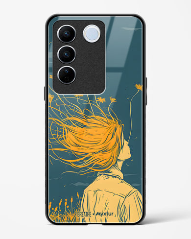 Golden Cascade [BREATHE] Glass Case Phone Cover (Vivo)