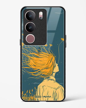 Golden Cascade [BREATHE] Glass Case Phone Cover (Vivo)