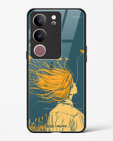 Golden Cascade [BREATHE] Glass Case Phone Cover (Vivo)
