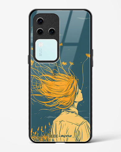 Golden Cascade [BREATHE] Glass Case Phone Cover (Vivo)