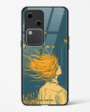 Golden Cascade [BREATHE] Glass Case Phone Cover (Vivo)