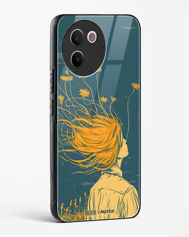 Golden Cascade [BREATHE] Glass Case Phone Cover (Vivo)