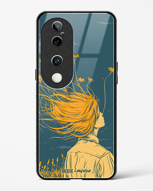 Golden Cascade [BREATHE] Glass Case Phone Cover (Vivo)