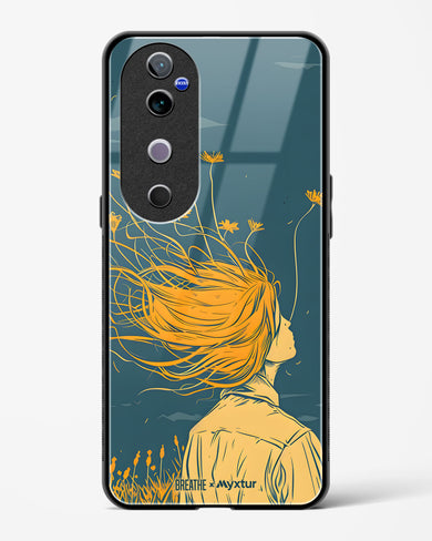 Golden Cascade [BREATHE] Glass Case Phone Cover (Vivo)