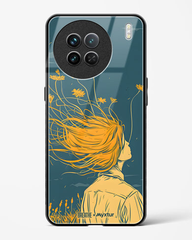 Golden Cascade [BREATHE] Glass Case Phone Cover (Vivo)