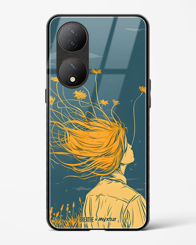 Golden Cascade [BREATHE] Glass Case Phone Cover (Vivo)