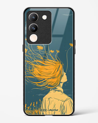 Golden Cascade [BREATHE] Glass Case Phone Cover (Vivo)